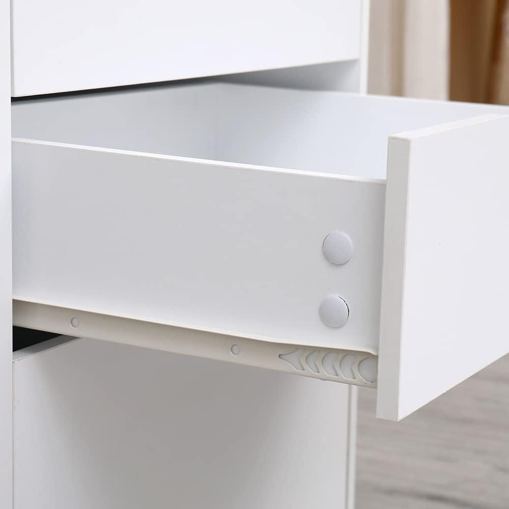 White Mobile 3-Drawer Legal Size Filing Cabinet