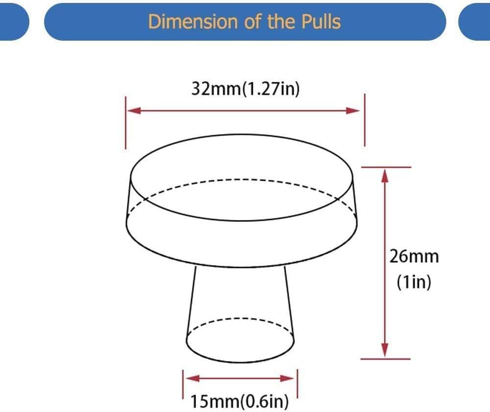 Brushed Brass Round Knurled Cabinet Knob Set