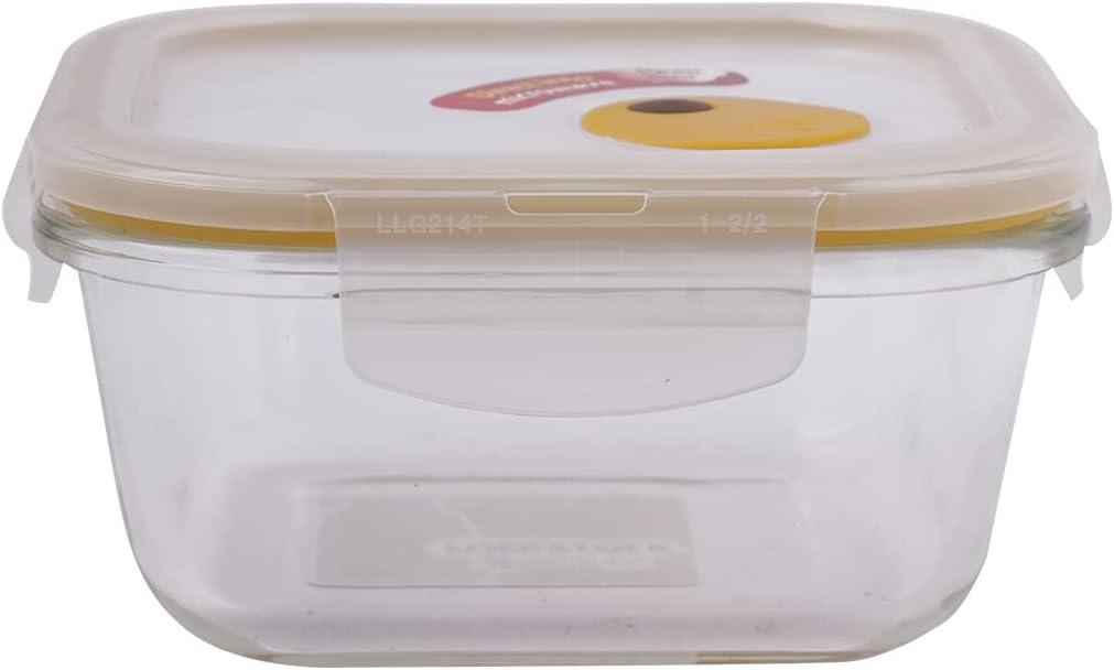 LocknLock Performance Glass Vented Food Storage Container, 13-Ounce