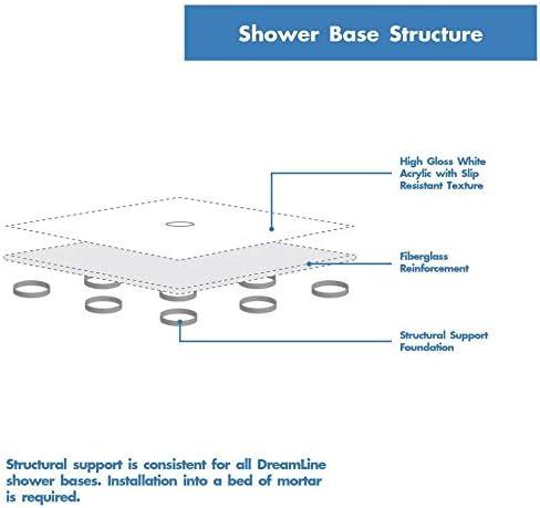 Qwall 60" W x 30" D x 75.63" H Framed Rectangle Shower Stall and Base Included