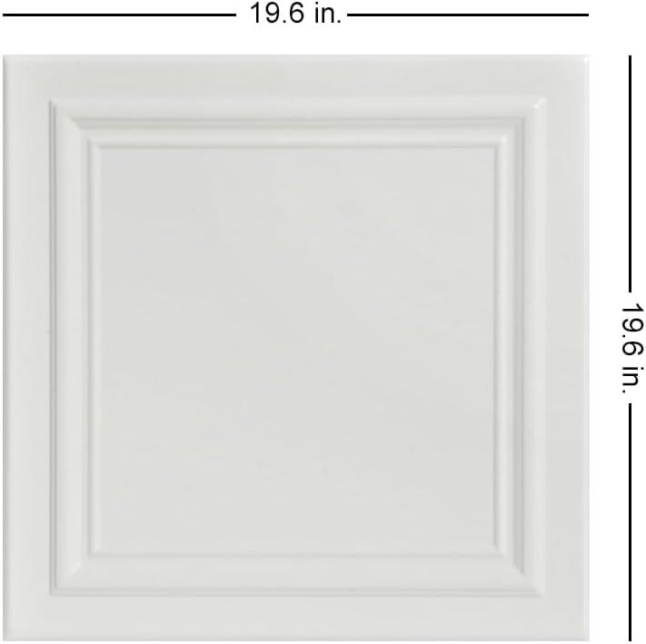 Line Art 1.6 ft. x 1.6 ft. Polystyrene Glue-up Ceiling Tile
