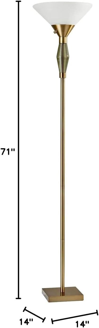 Clyde Torchiere Floor Lamp (71")