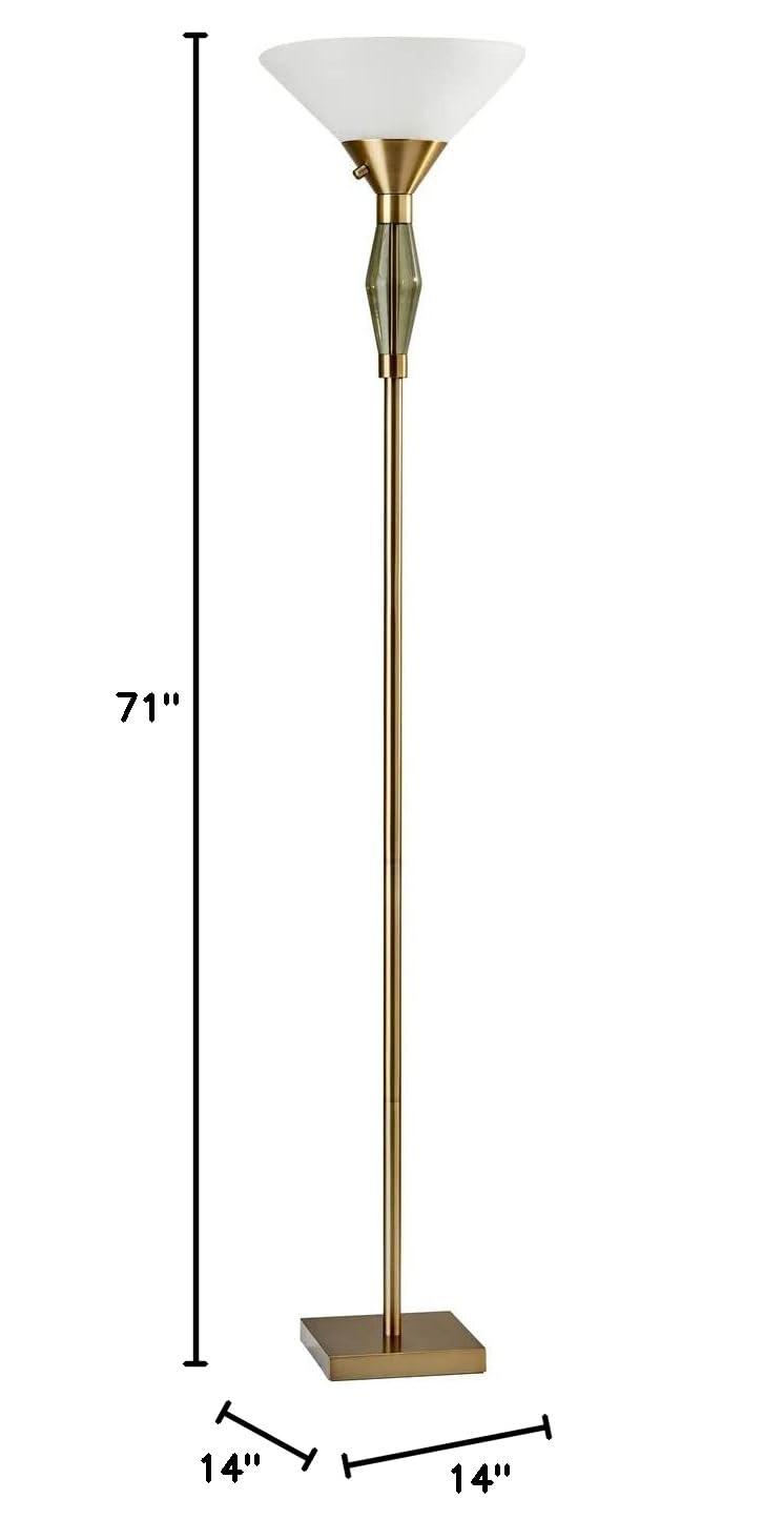 Clyde Torchiere Floor Lamp (71")
