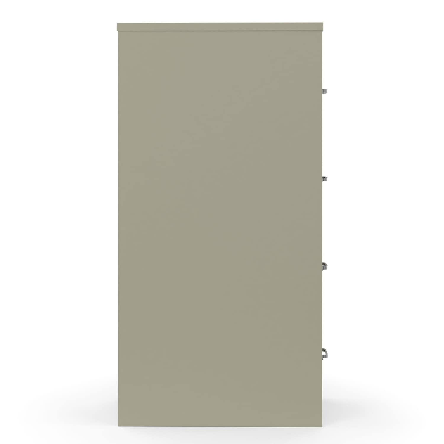 STAPLES Commercial 4-Drawer Vertical File Cabinet, Letter Size, Lockable, 51.97" H x 15" W x 22" D, Putty (22336D)