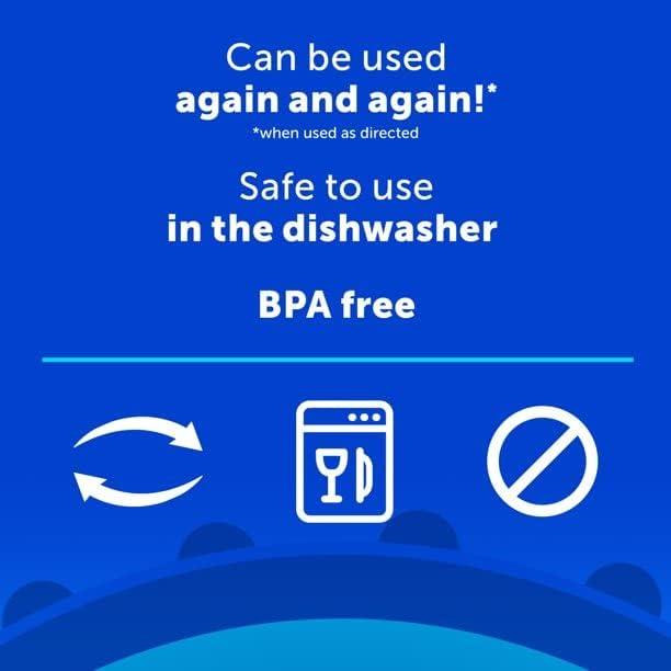 Ziploc® Brand, Food Storage Containers with Lids, Smart Snap Technology, Large Rectangle, 2 ct