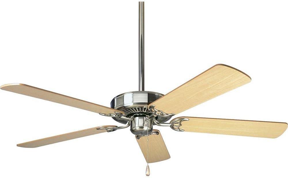 Progress Lighting Air Pro 52 Air Pro 52" 5 Blade Indoor Ceiling Fan - Nickel