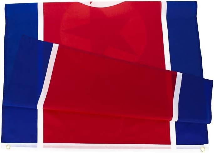 North Korea Flag 3x5 Foot Polyester with Brass Grommets