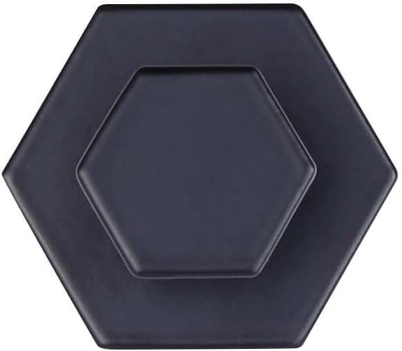 Matte Black Hexagonal Aluminum Wall-Mount Robe Hook