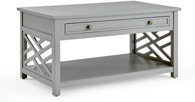 Alaterre Coventry 36" Coffee Table with Drawer and Two End Tables with Tray, Set of 3
