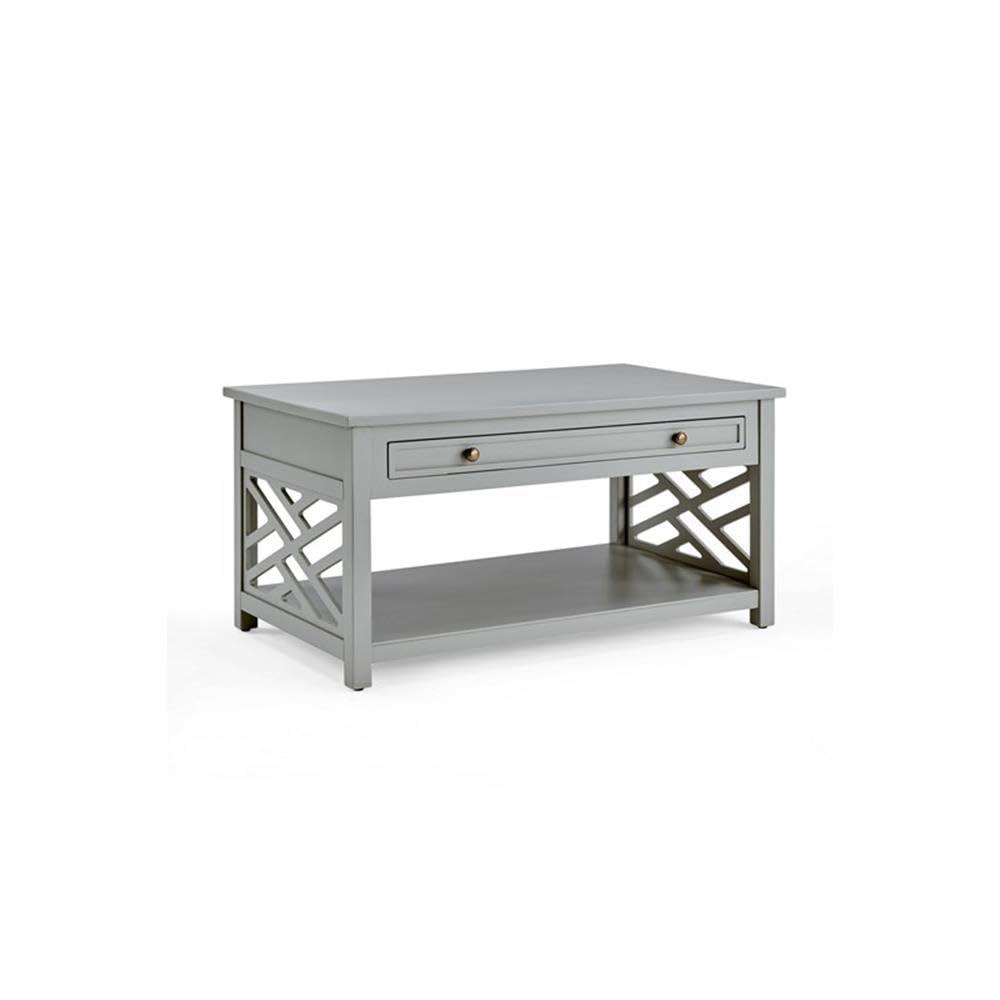 Alaterre Coventry 36" Coffee Table with Drawer and Two End Tables with Tray, Set of 3