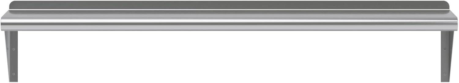 48" Stainless Steel Wall Shelf with Brackets