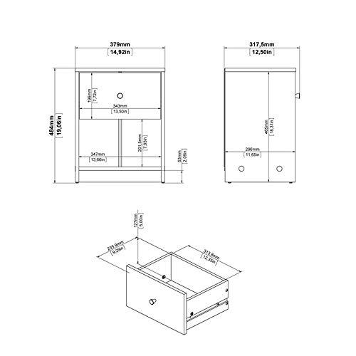 Portland White 3-Piece Bedroom Set with Double Dresser & Nightstands