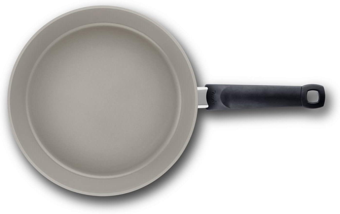8 Inch Warm Grey Aluminum Ceramic Non-Stick Frying Pan