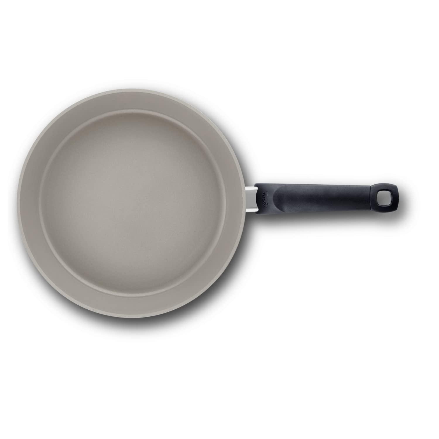 8 Inch Warm Grey Aluminum Ceramic Non-Stick Frying Pan