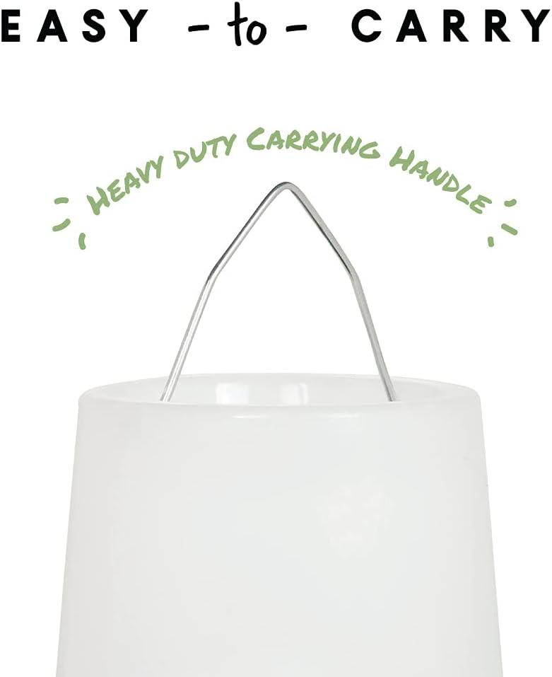 Harris Farms Free Range Hanging Poultry Feeder, Twist Lock Base, 10 lbs