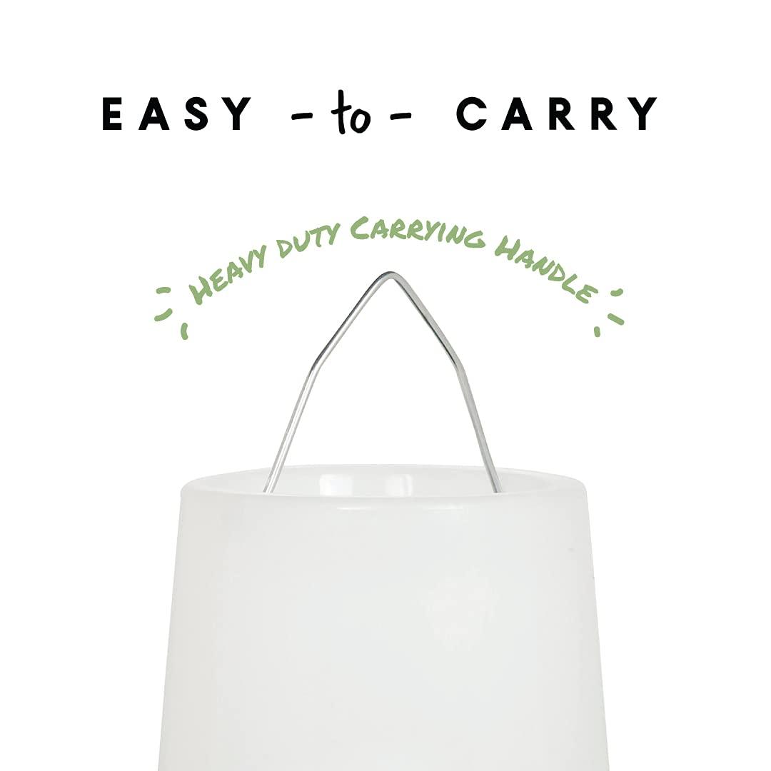 Harris Farms Free Range Hanging Poultry Feeder, Twist Lock Base, 10 lbs