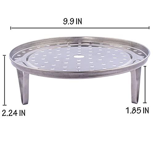 Steaming Rack Household Stainless Steel Cooking Ware Thickened Steaming Rack Stand (10 inch)