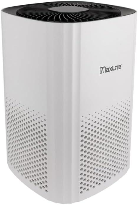 MaxLite White and Black HEPA Tabletop Air Purifier