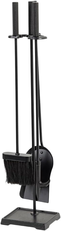 Modern Ember Modern Ember Harper Fireplace Tool Set - Includes Brush, Shovel, Fire Poker and Stand - Steel