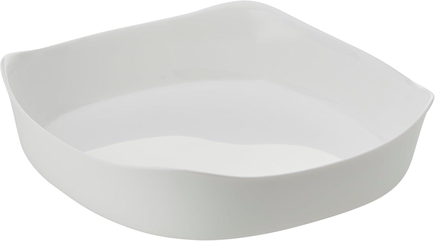 Rubbermaid White Glass Bakeware with Lid, 1.75-Quart