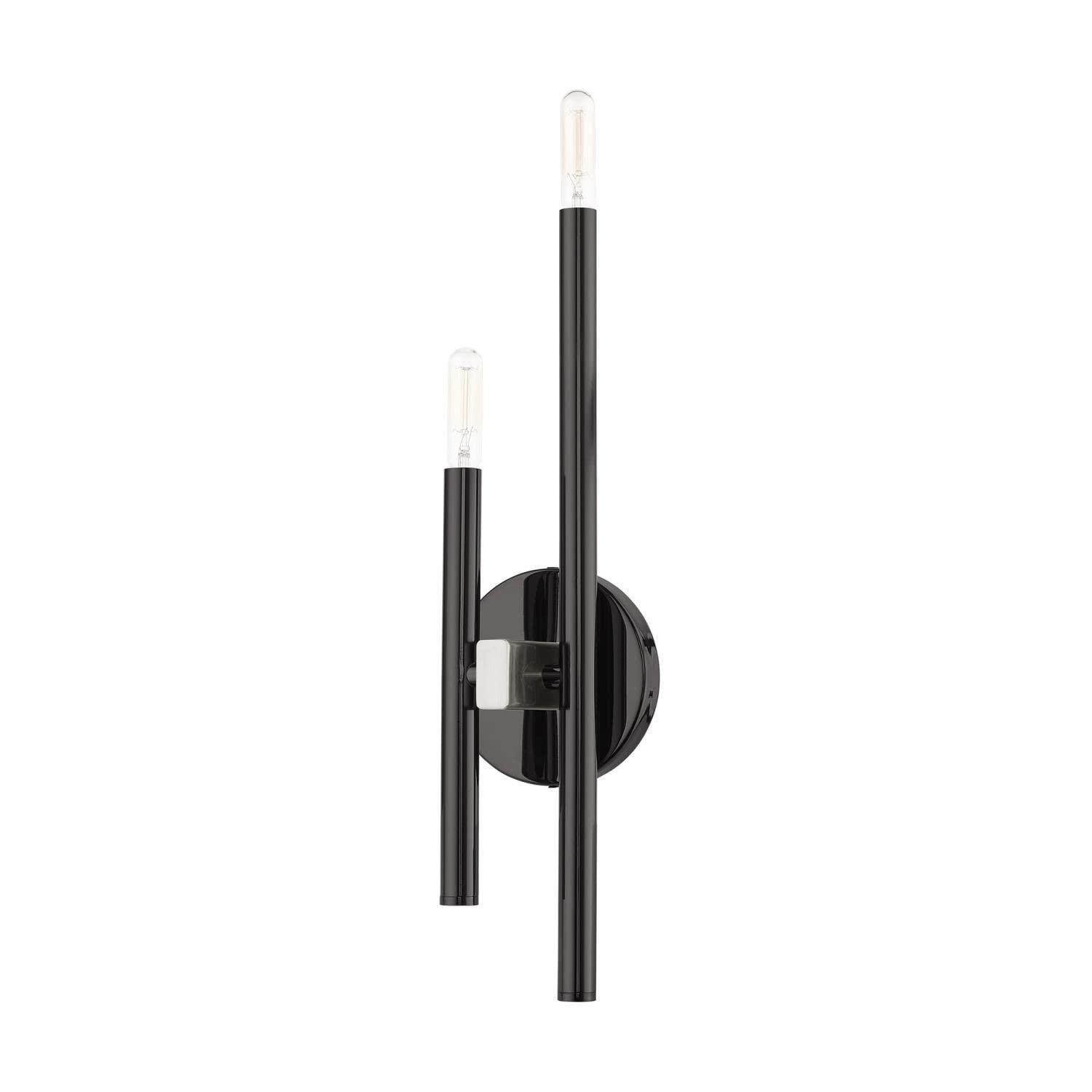 Livex Lighting Denmark 2 - Light Wall Light in  Black Chrome