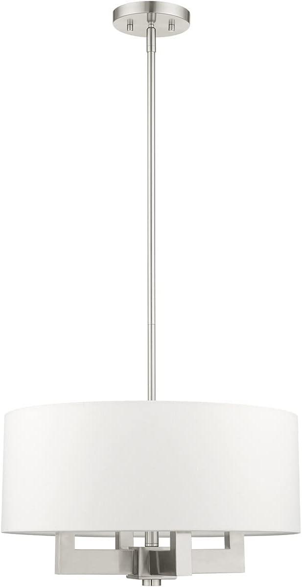 Livex Lighting Cresthaven 4 - Light Chandelier in  Brushed Nickel