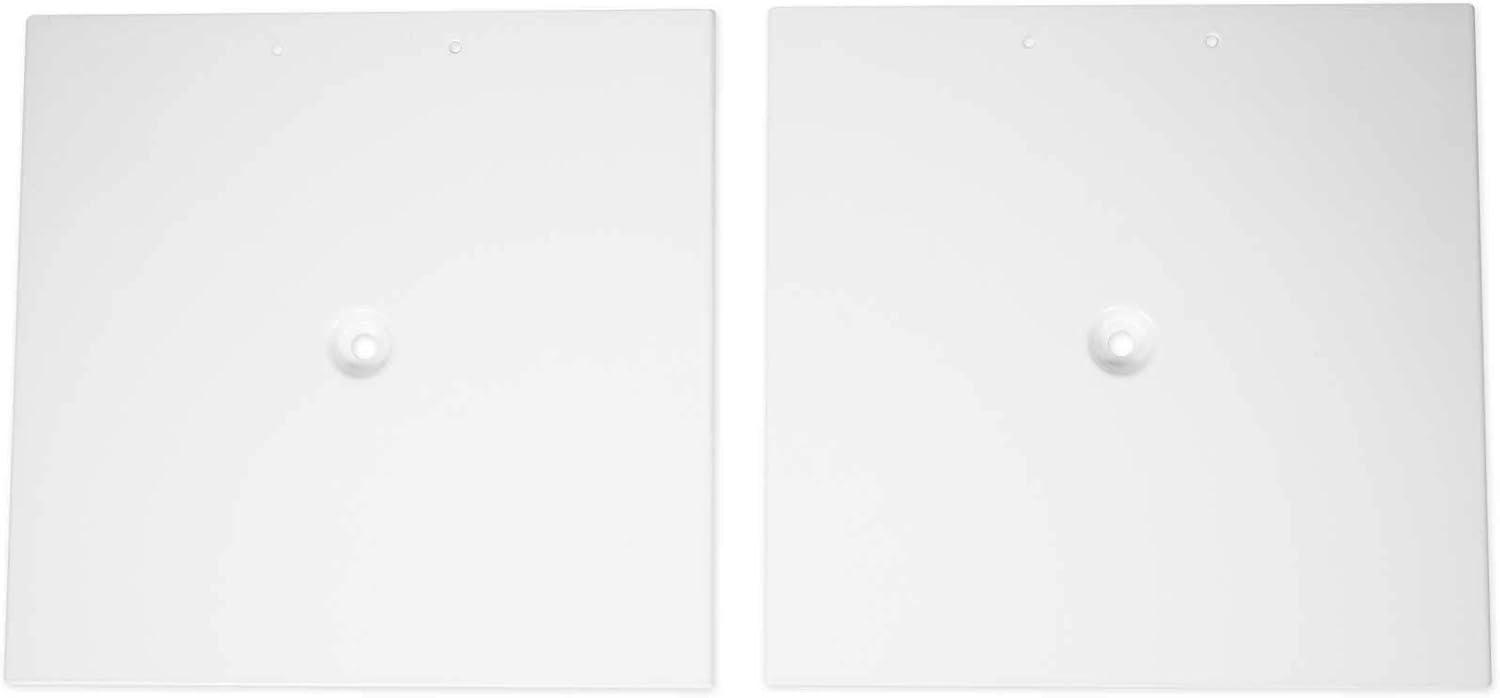 Pair Rockville RVSM1 White Studio Monitor Speaker Stands w/ Adjustable Height