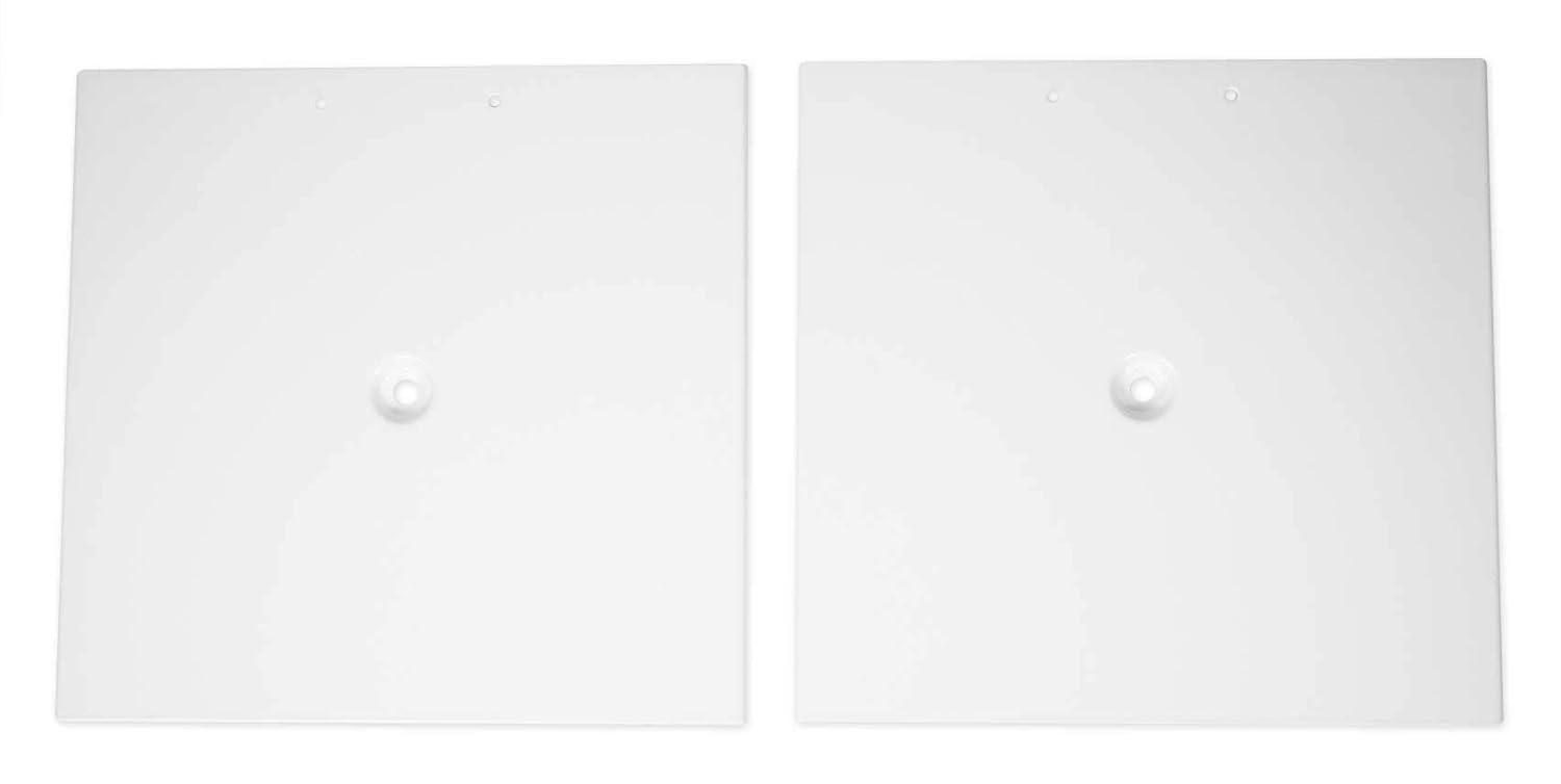 Pair Rockville RVSM1 White Studio Monitor Speaker Stands w/ Adjustable Height