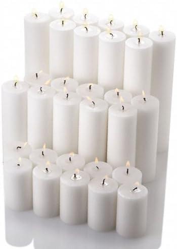 Richland® Pillar Candles White Set of 30