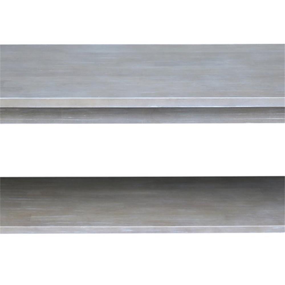 Hampton Console Table Washed Gray/Taupe - International Concepts: Solid Wood, Entryway, Foyer, Sofa Table