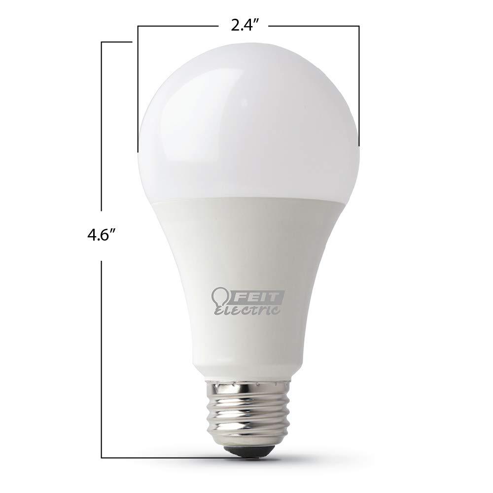 Feit Electric Enhance A19 E26 (Medium) LED Bulb Bright White 100 Watt Equivalence 2 pk