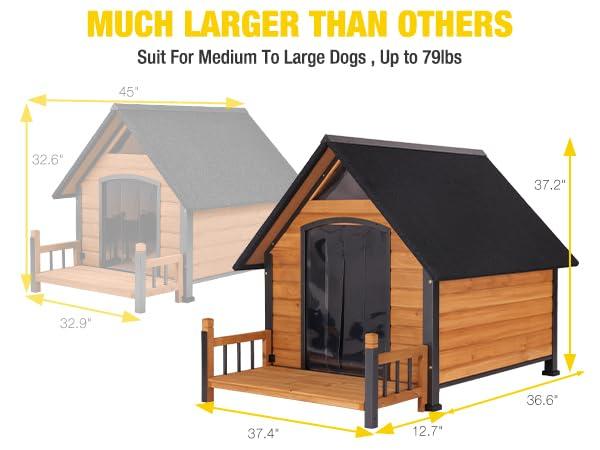 Aivituvin Wood Insulated Dog House