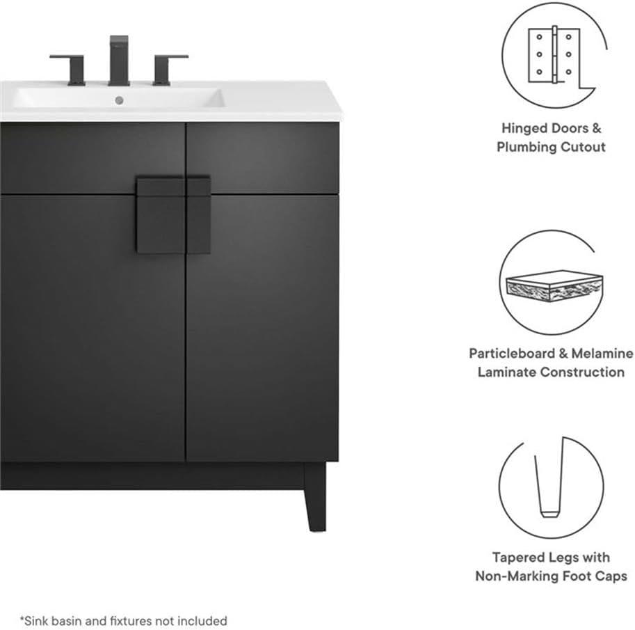 Modway Miles 35'' Single Bathroom Vanity Base Only