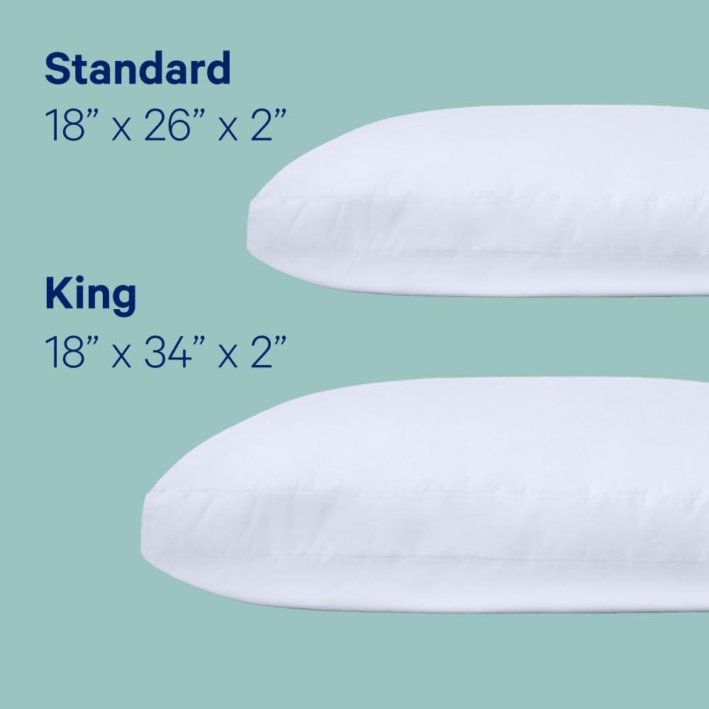 Casper Sleep Essential Pillow, Standard, Two Pack (Set of 2)