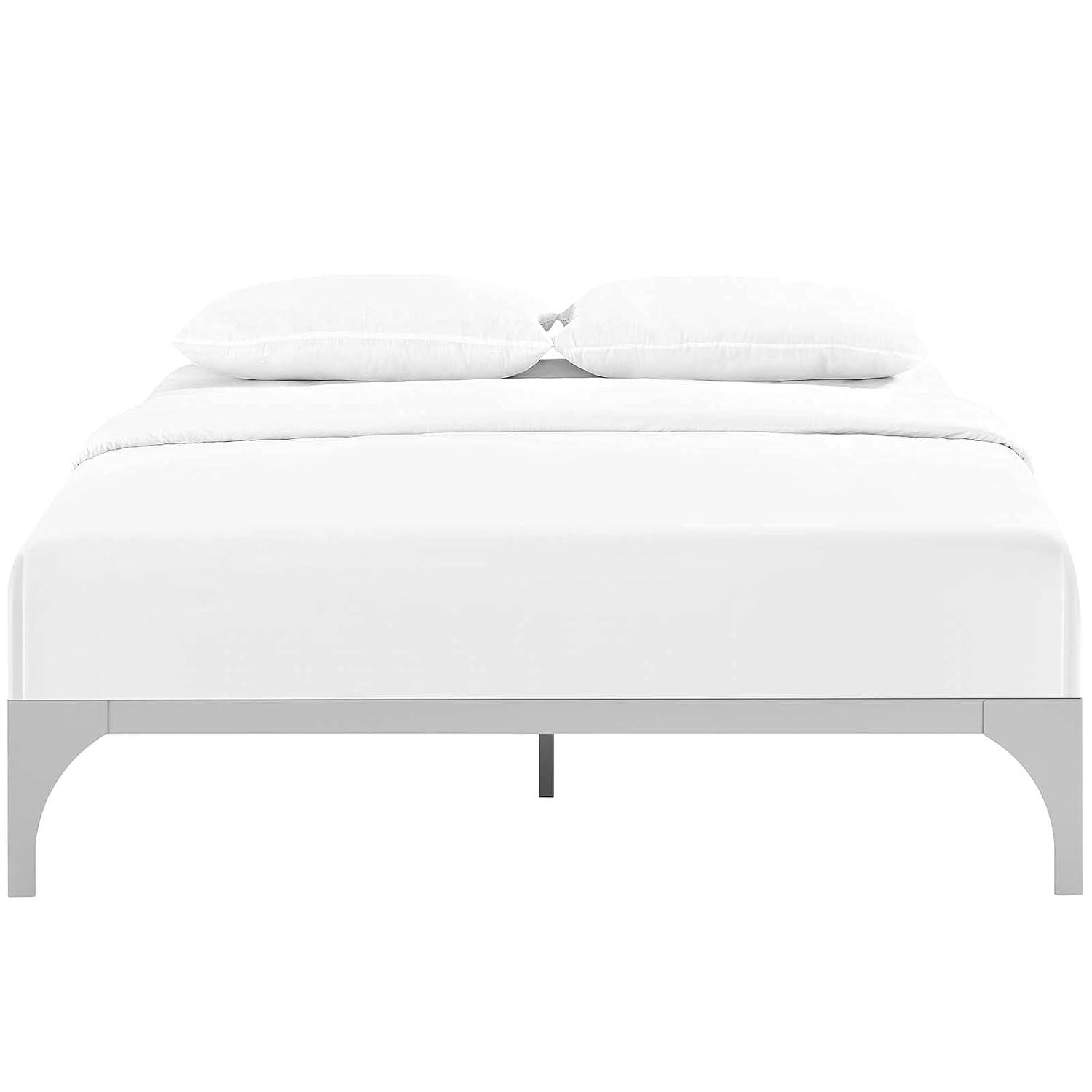 Modway Ollie King Bed Frame in Silver