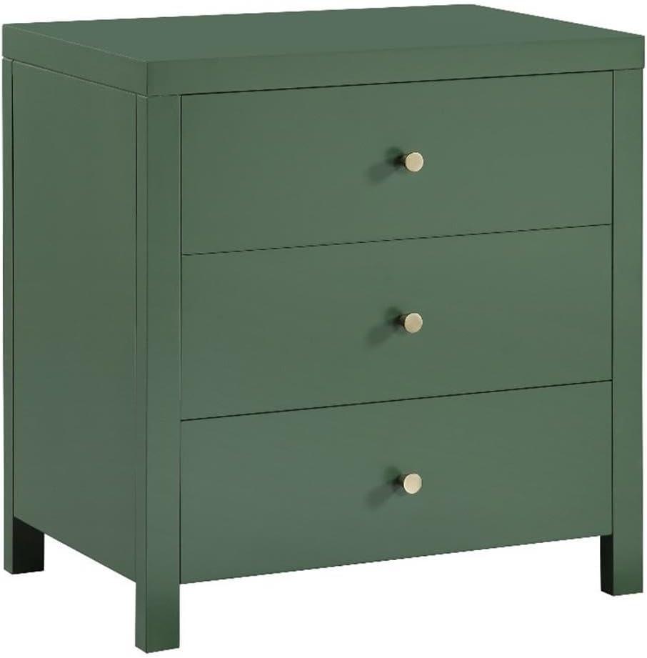 Comfort Pointe Nolan 3-drawer Vintage Green Painted Wood Nightstand