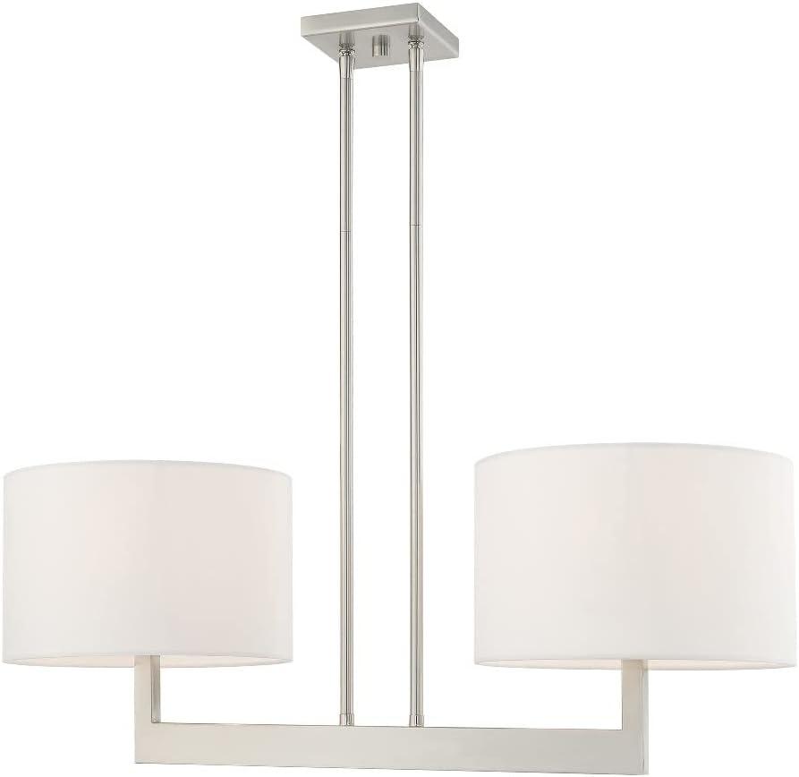 Livex Lighting Hayworth 2 - Light Chandelier in  Brushed Nickel