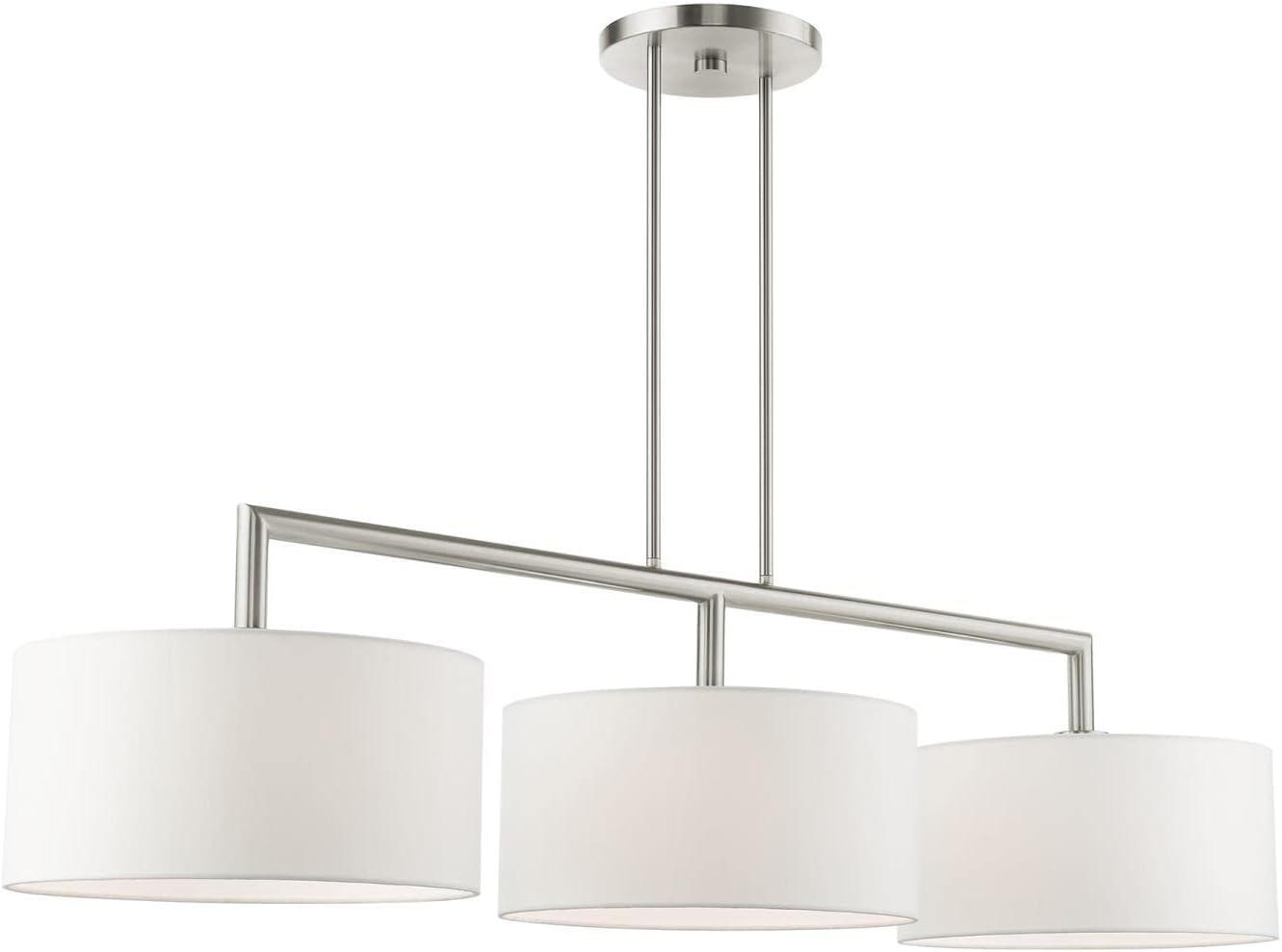 Livex Lighting Meridian 3 - Light Chandelier in  Brushed Nickel