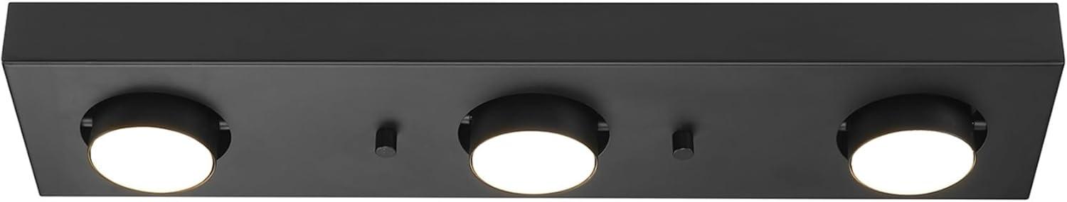 Globe Electric 59941 Bleecker 3 Light 19" Wide Led Accent Light Ceiling Fixture - Black