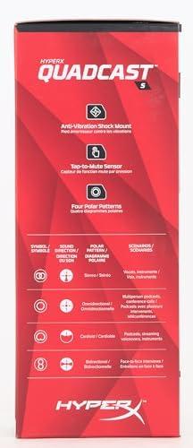 HyperX QuadCast S RGB USB Condenser Microphone - Black