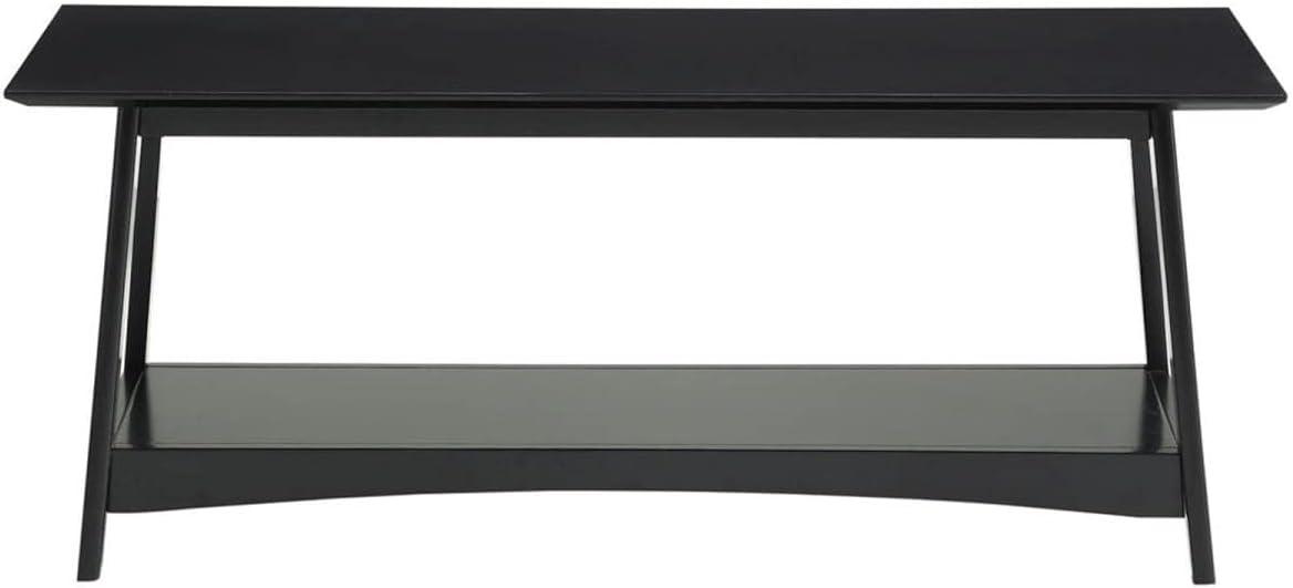 Convenience Concepts Alpine Coffee Table with Shelf, Black