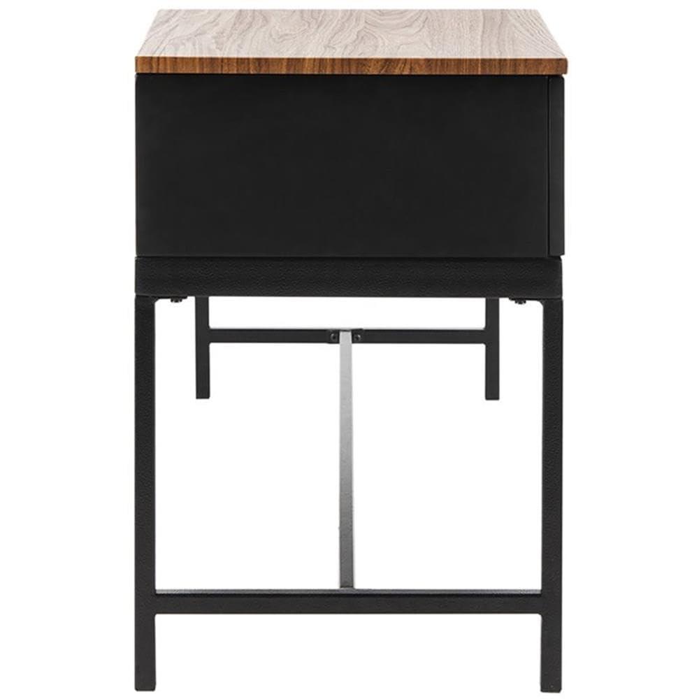 Maruka Bench with Storage - Brown/Grey - Safavieh