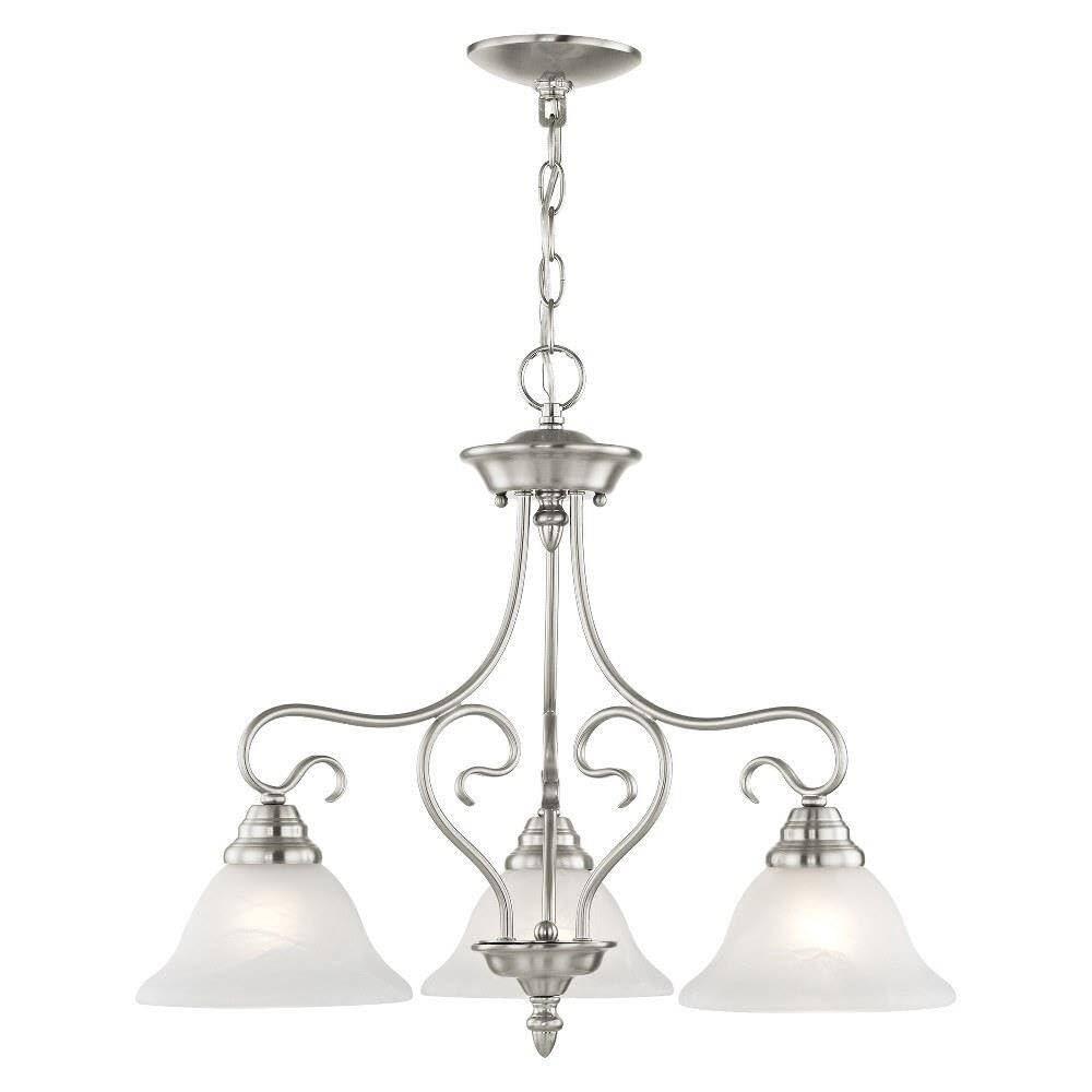 Livex Lighting Coronado 3 - Light Chandelier in  Brushed Nickel