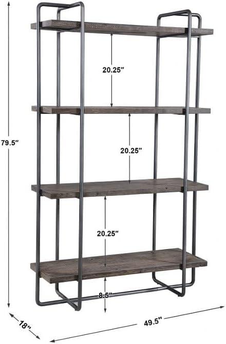 Geffrey Wide Etagere Bookcase