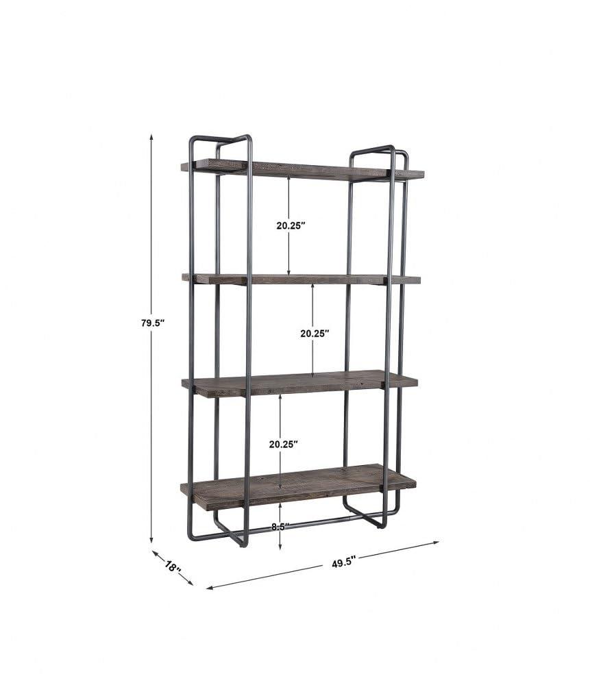 Geffrey Wide Etagere Bookcase
