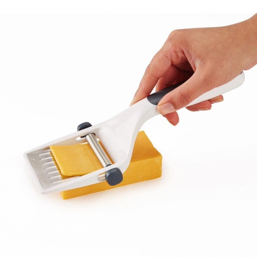 Zyliss Dial & Slice Adjustable Cheese Slicer, Stainless Steel White