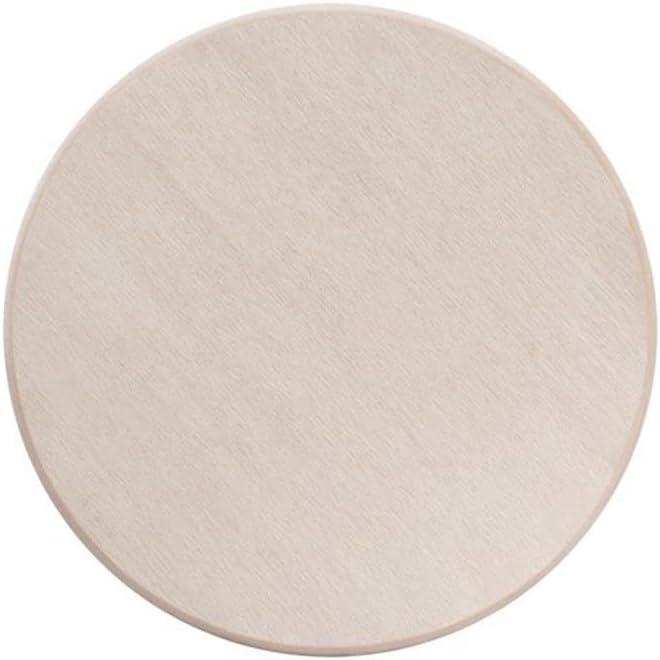 East West Furniture, Round Dining Table With Round Wire Brush Butter Cream