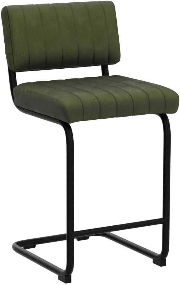 Estes Upholstered Stool with Metal Frame (Set of 2)