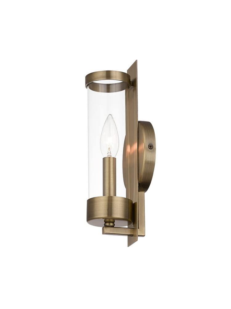 Everly Quinn Bernd Steel Candle Wall Light