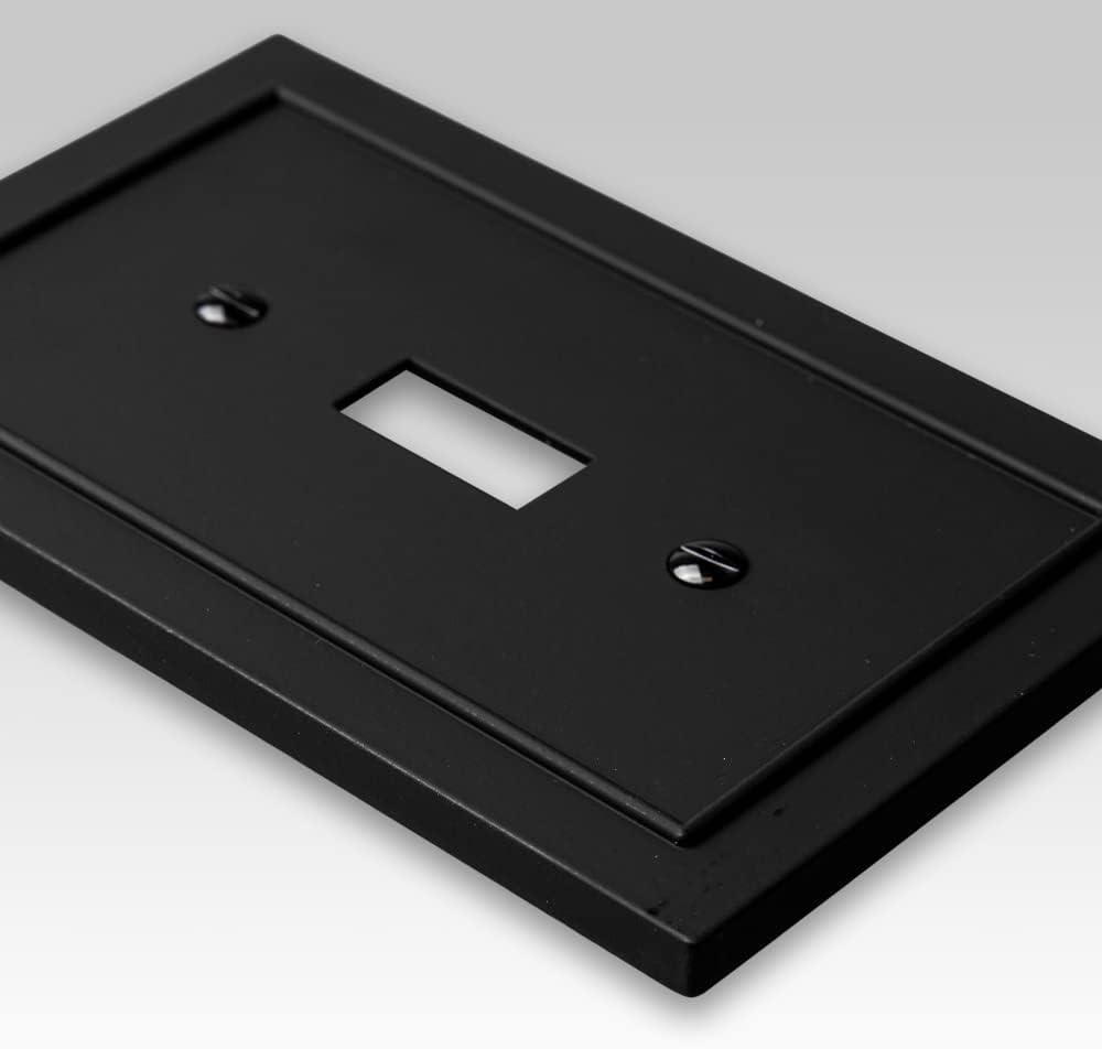 Bethany Black Metal Single Toggle Wall Plate